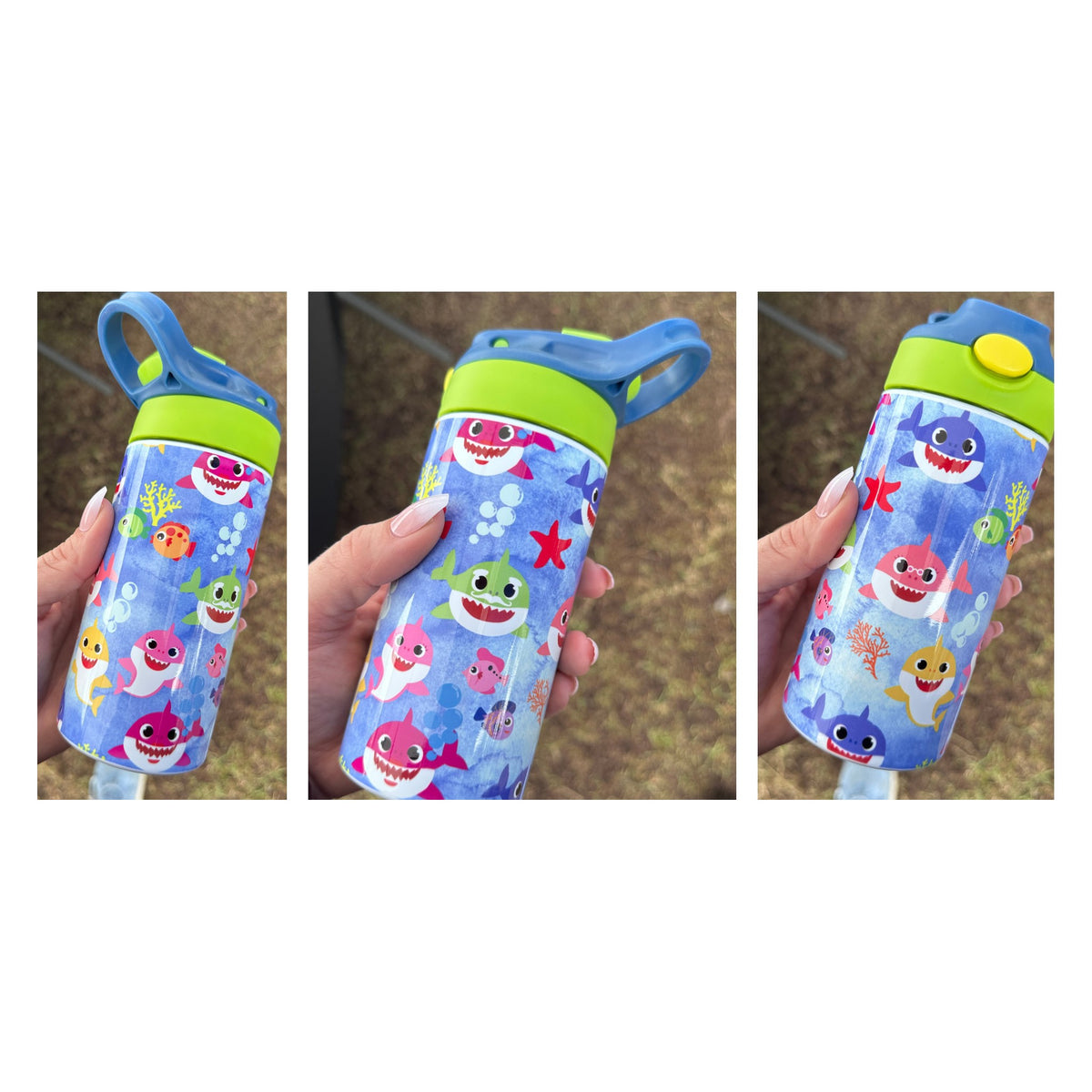 12oz Kids Water Bottle – Baby Shark