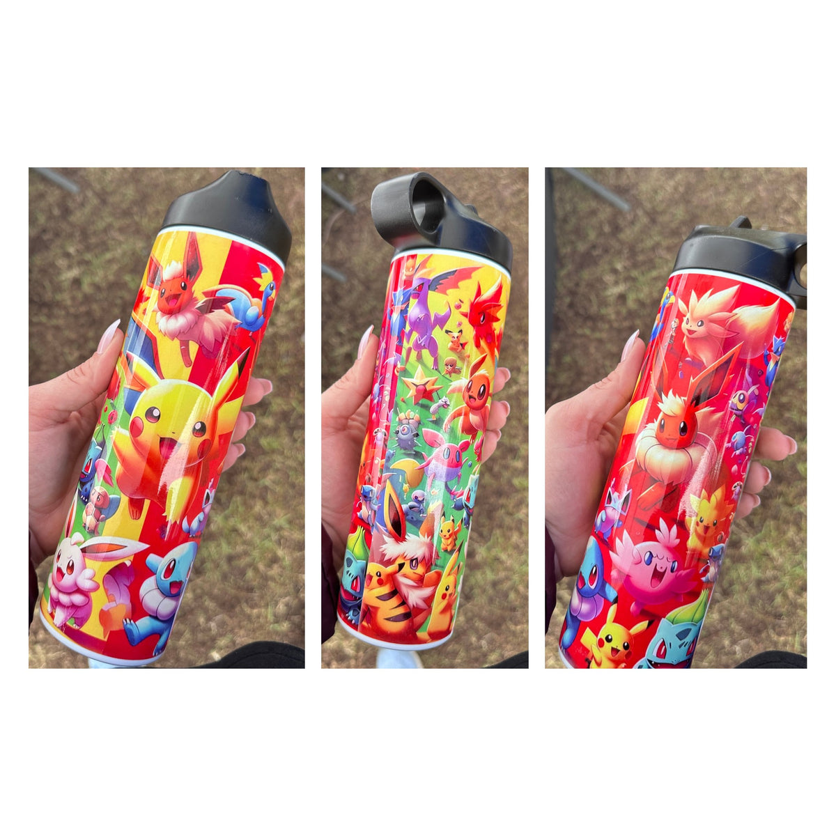 18oz Water Bottle – Pokémon Rainbow