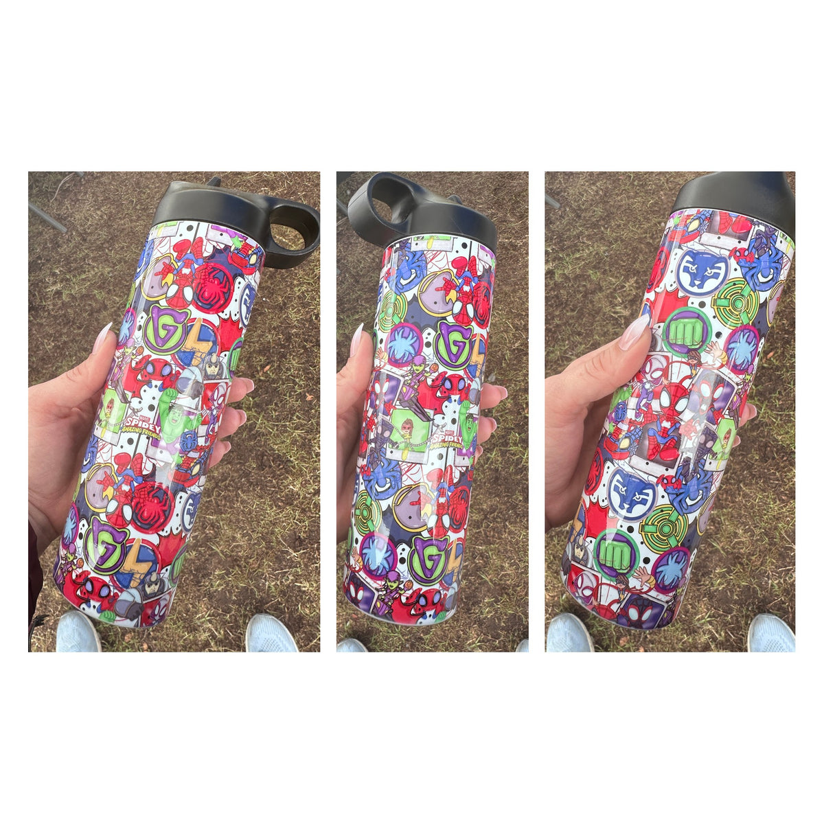 18oz Water Bottle – Spidey and Friends
