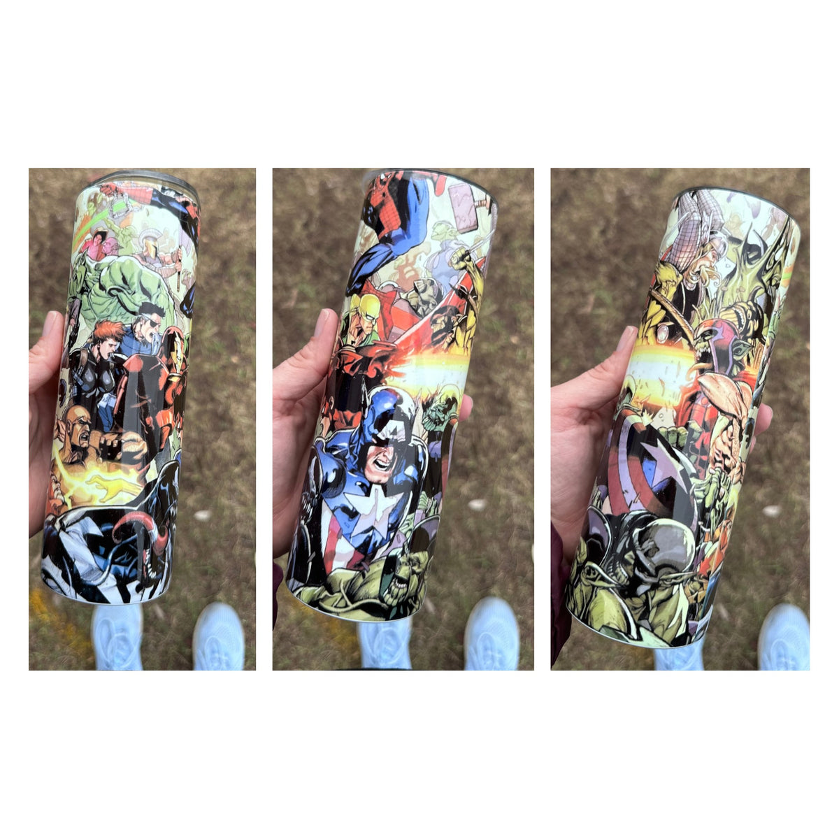 20oz Tumbler – Comic Heroes
