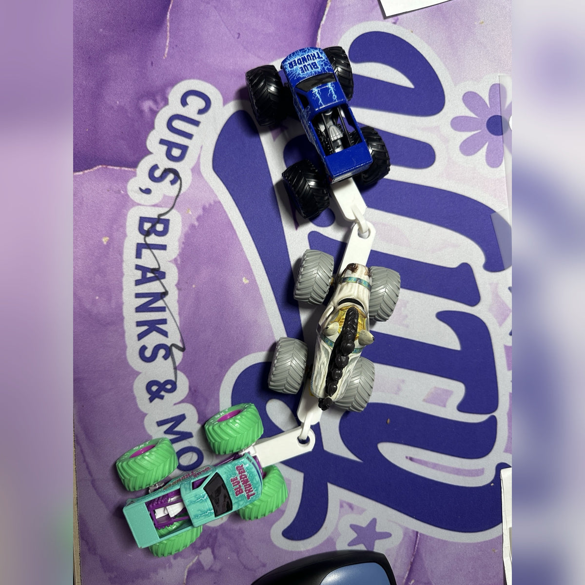 3D Printed Truck Train Connector Pieces – for Monster Jam Trucks