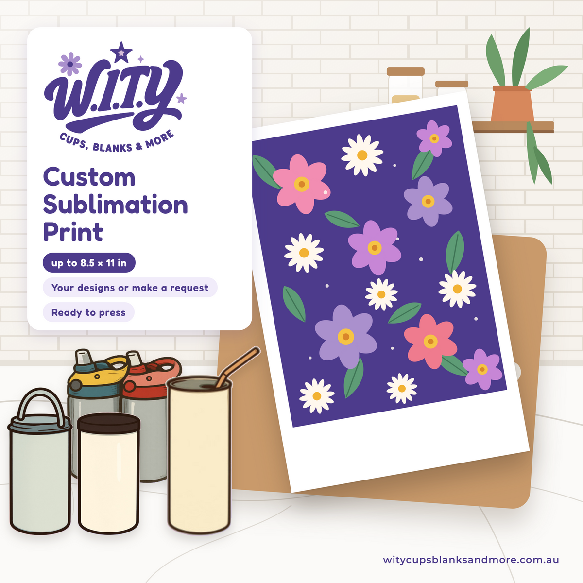Custom Sublimation Print – 8.5 x 11 in