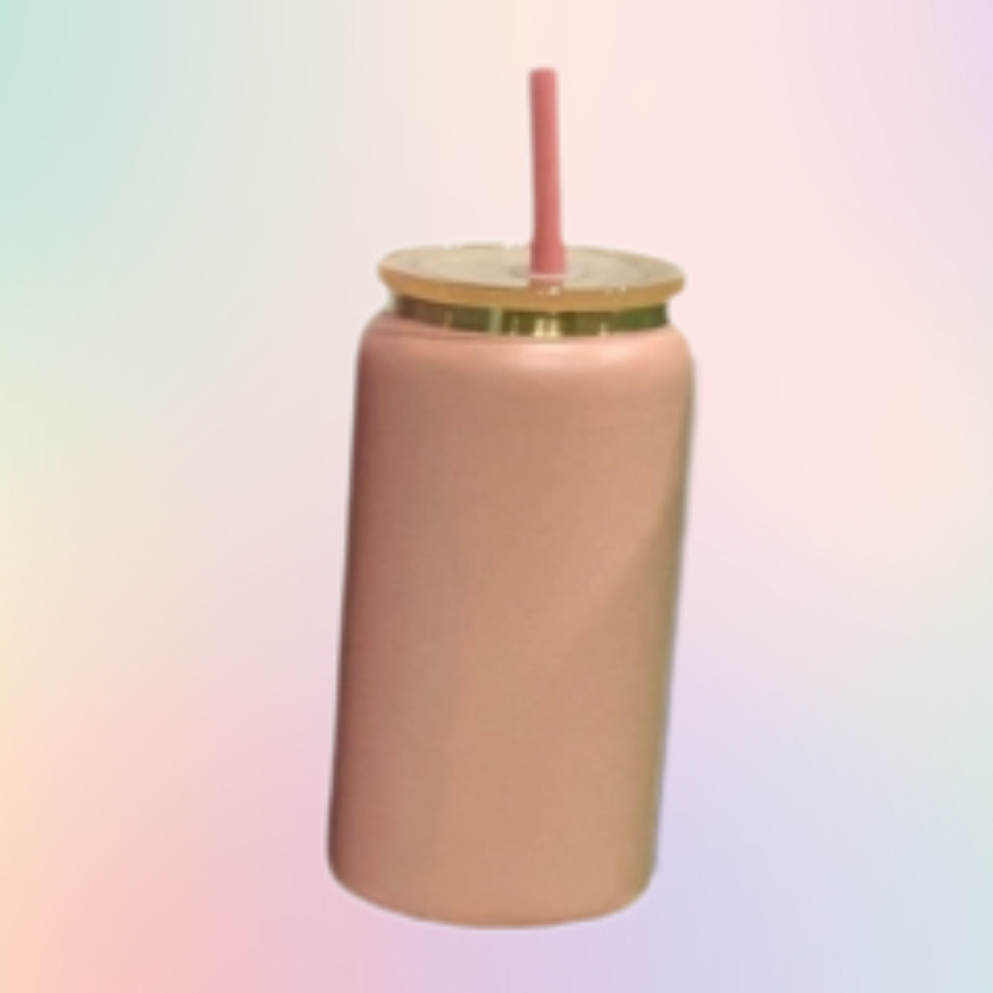 16oz Gold Rim Stainless Steel Libby Can