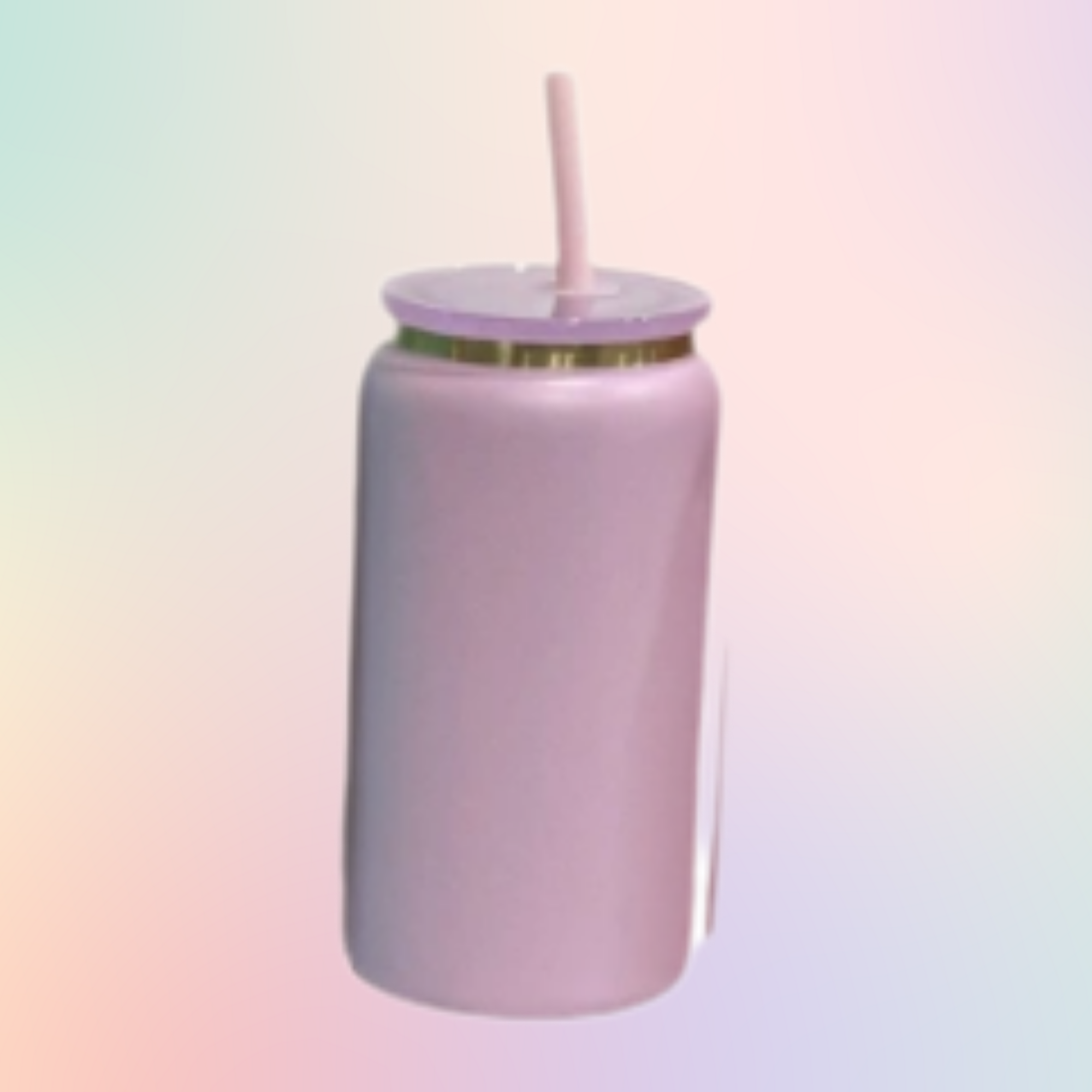 16oz Gold Rim Stainless Steel Libby Can